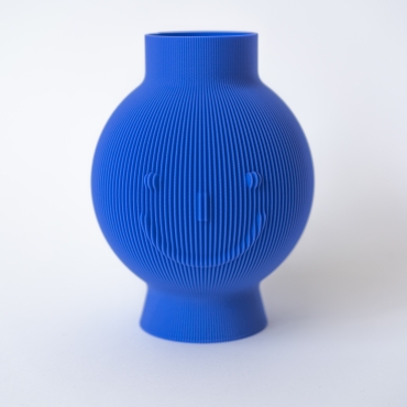 UAU PROJECT - Vase with face - niebieski