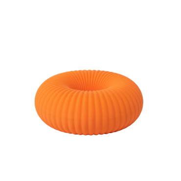 GIBKI DESIGN -Mały Prosty Donut w kolorze pomarańczowym