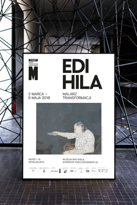 Poster of the exhibition  Edi Hila. Painter of transformation    B1
