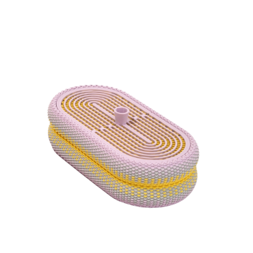 WONTEK - Weave Box medium - yellow
