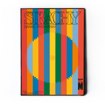 Plakat do wystawy Daniel Rycharski, Strachy - B2 MSN