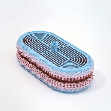 LINES & LINES - Weave Box medium - blue